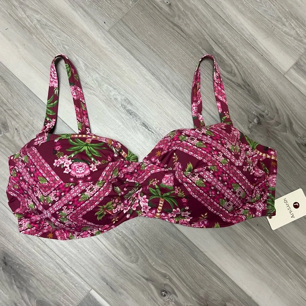 Floral Burgundy Women's Bikini Set